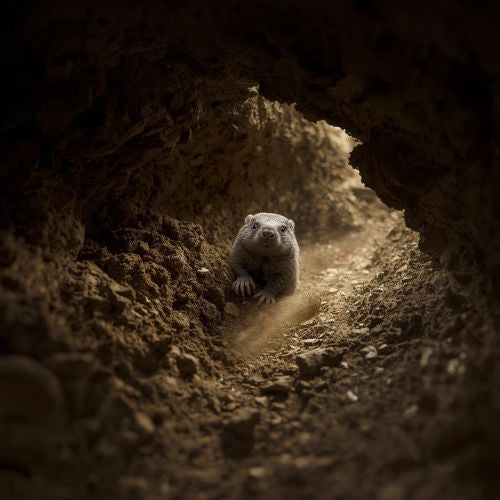 Taupe sortant de sa galerie - comment attraper une taupe efficacement