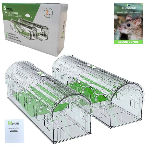 Piège à souris, 2 paquets de petits attrape-souris sans cruauté pour  enfants et pièges à rongeurs sans danger pour animaux de compagnie pour les