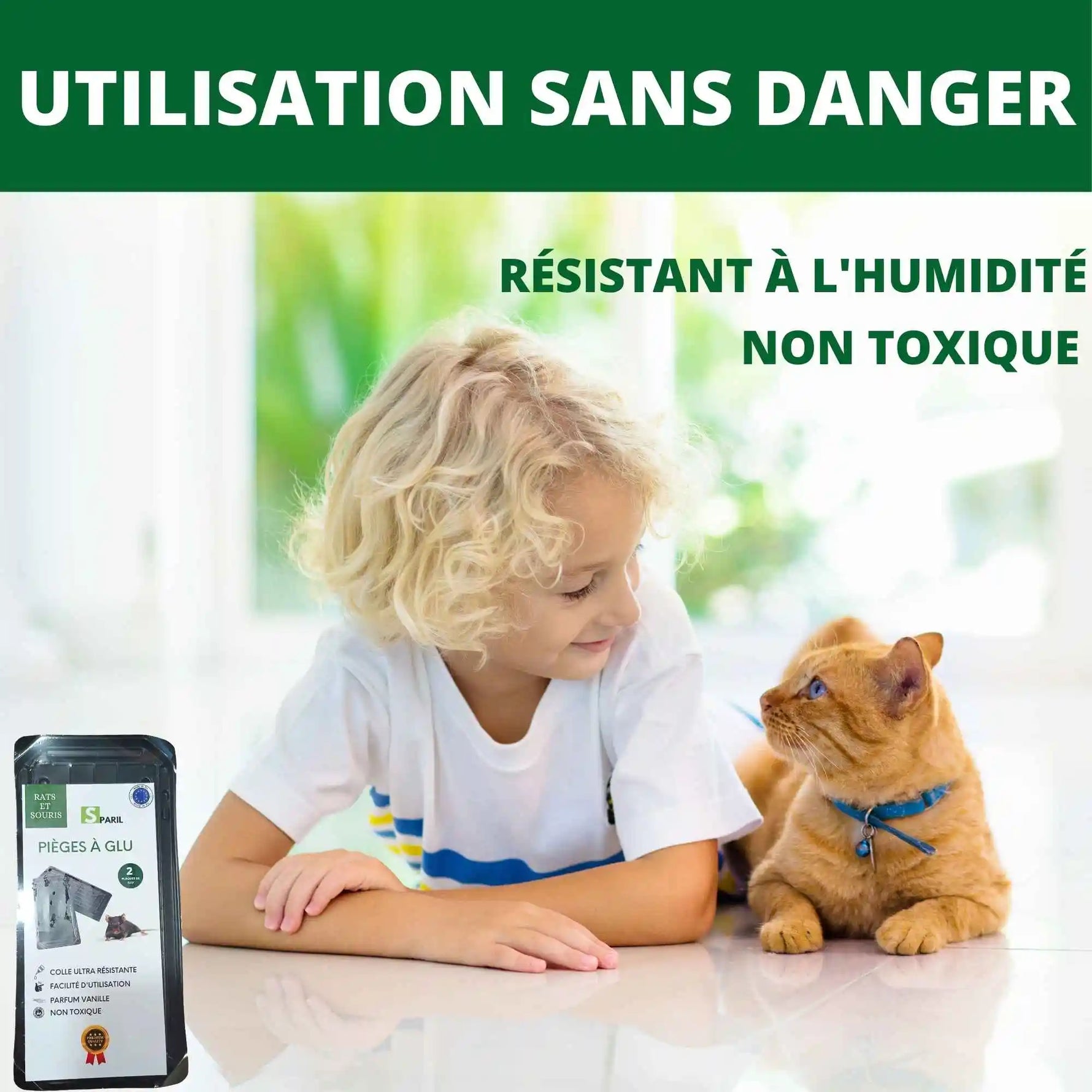 Piège à glu SPARIL non toxique sans danger pour enfants et animaux

