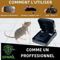 Mode d’utilisation du piège à rat professionnel SPARIL – installation de l’appât
