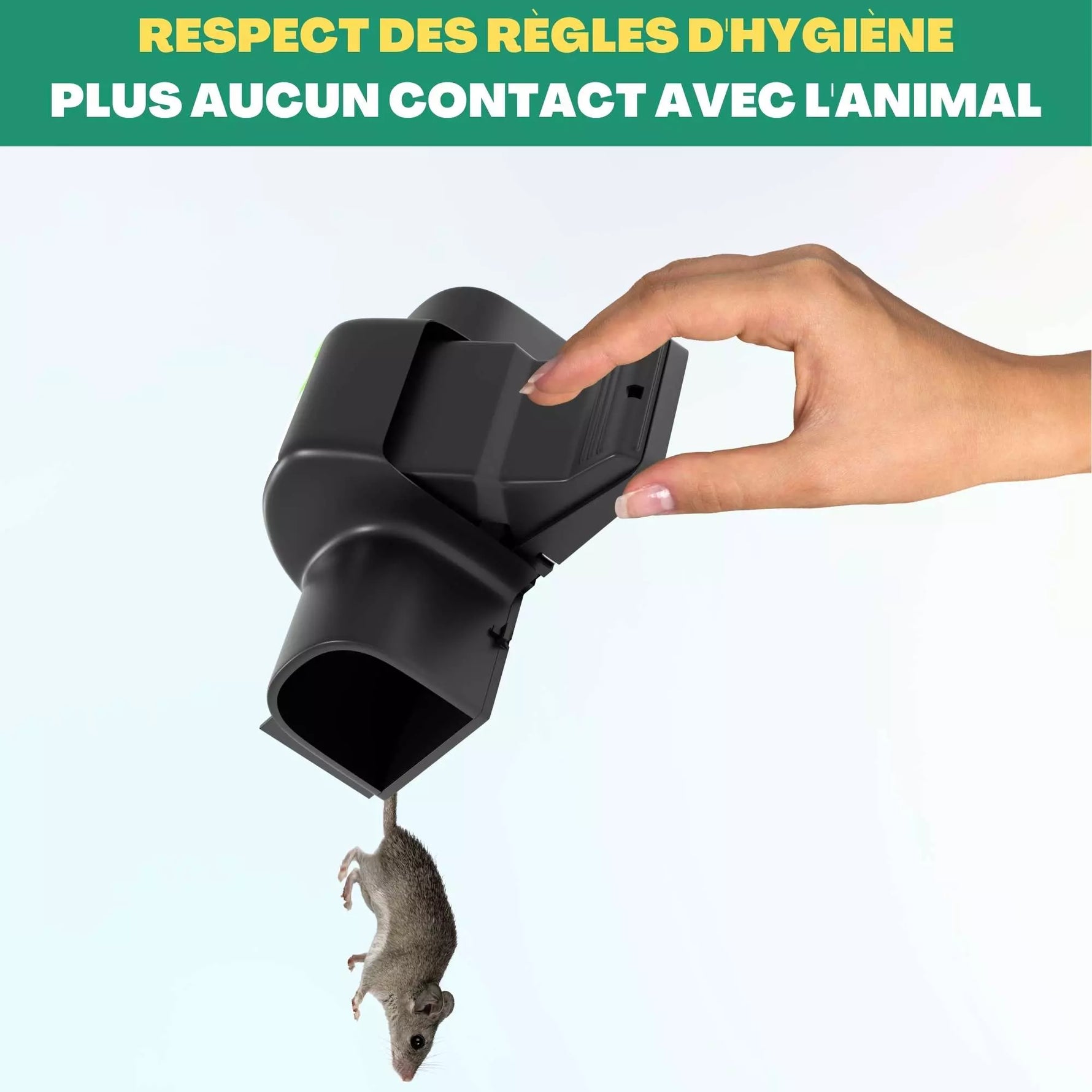 Piège à rat sécurisé SPARIL hygiénique sans contact avec l'animal