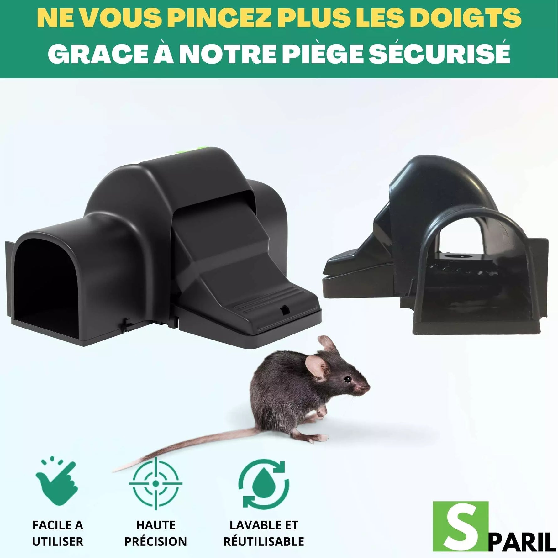 Piège à rat sécurisé SPARIL ne vous pincez plus les doigts