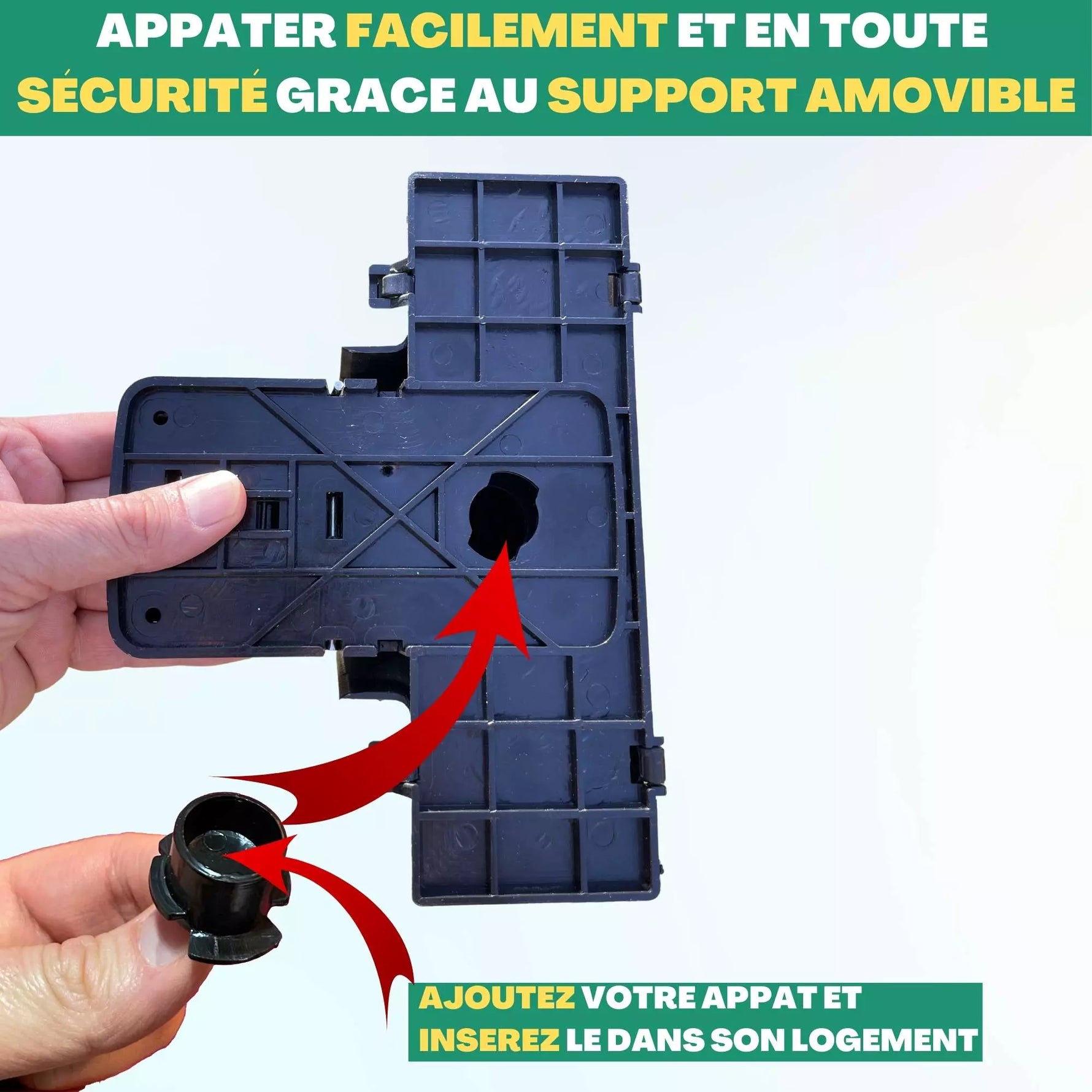 Piège à rat sécurisé SPARIL avec support appât amovible