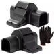 Lot 2 pièges à rat sécurisés tunnel SPARIL avec gants de protection