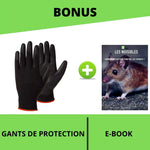 Bonus piège à souris SPARIL : gants de protection et ebook