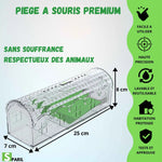 Piège à souris sans tuer SPARIL dimensions 25 x 8 x 7 cm
