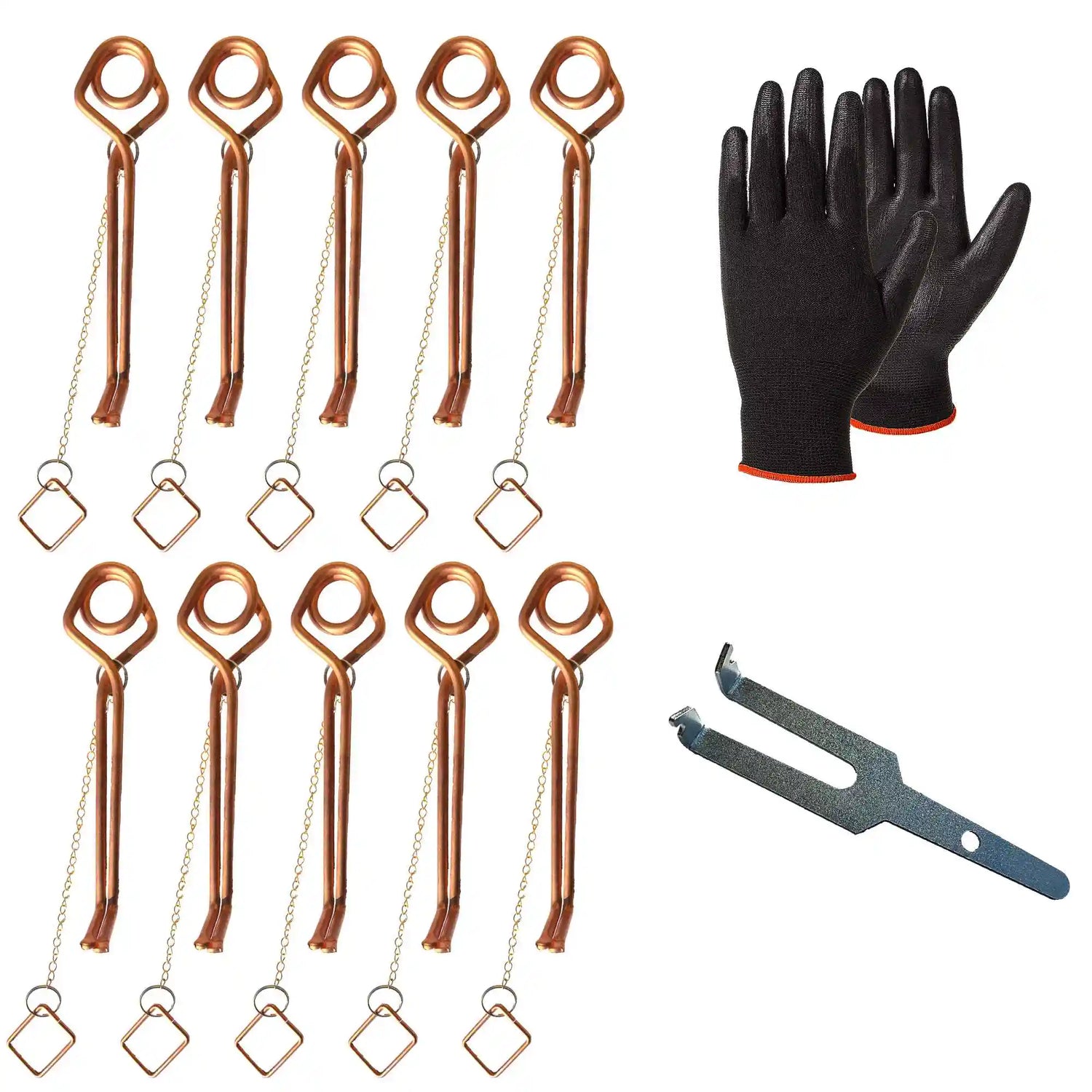 Lot 10 pièges à taupe Putange avec gants et détente SPARIL