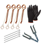 Pack 4 pièges à taupe Putange Starter avec gants, 2 détentes et sardines SPARIL

