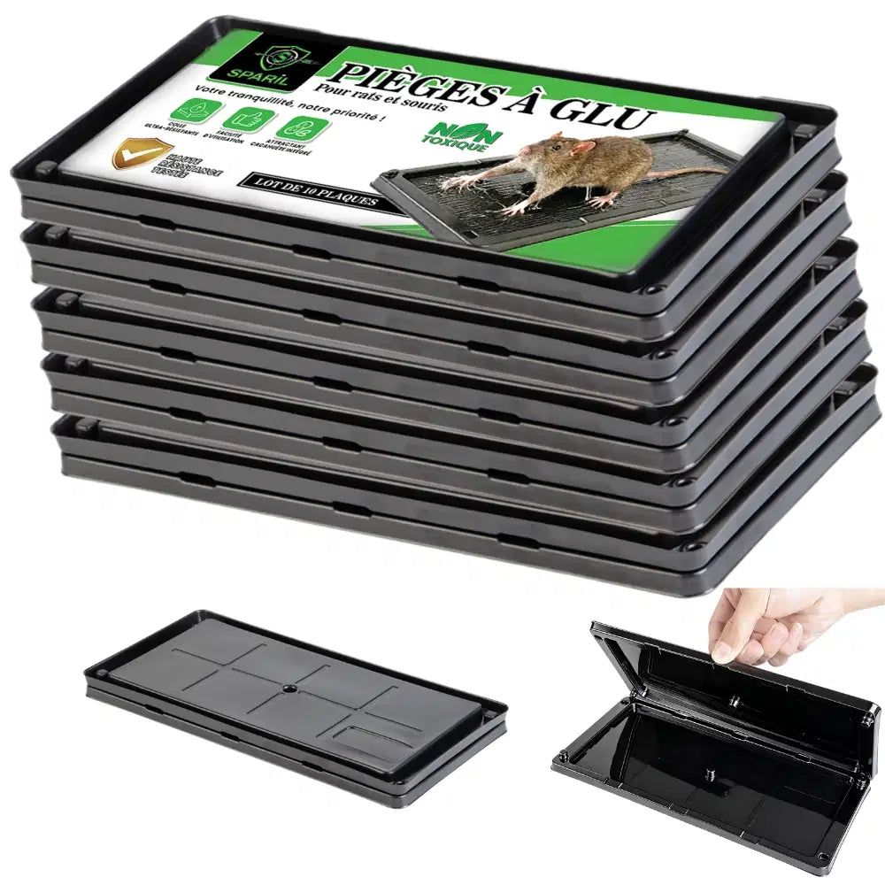 Pièges à glu souris et rats SPARIL en surveillance discrète des zones sensibles du logement