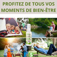 Spray anti-moustiques SPARIL pour camping, pêche, barbecue en famille

