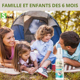 Spray anti-moustiques naturel SPARIL adapté famille et enfants dès 6 mois

