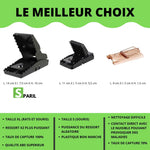 Comparatif tapettes à rat : SPARIL 14 cm vs concurrents 11 cm et tapette bois