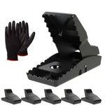 Lot 6 tapettes à rat SPARIL avec gants de protection