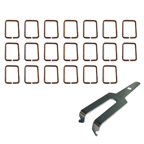 Lot 20 détentes piège à taupe avec clef d'armement SPARIL